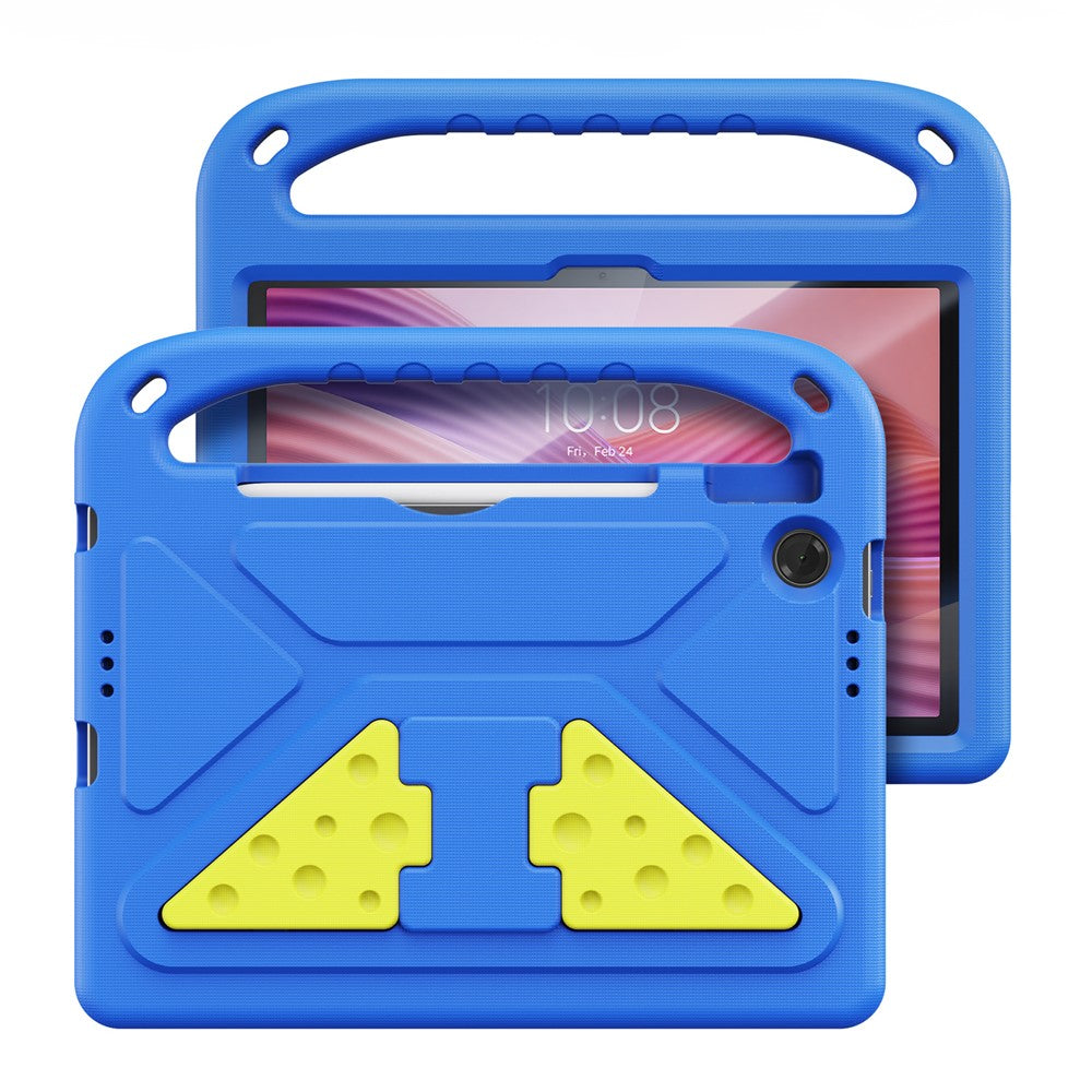 For Lenovo Tab 10.1 (2025) / Lenovo Tab K10 (2nd Gen) Tablet Case with Kickstand DUX DUCIS Puff Series EVA Kids Shockproof Cover - Blue