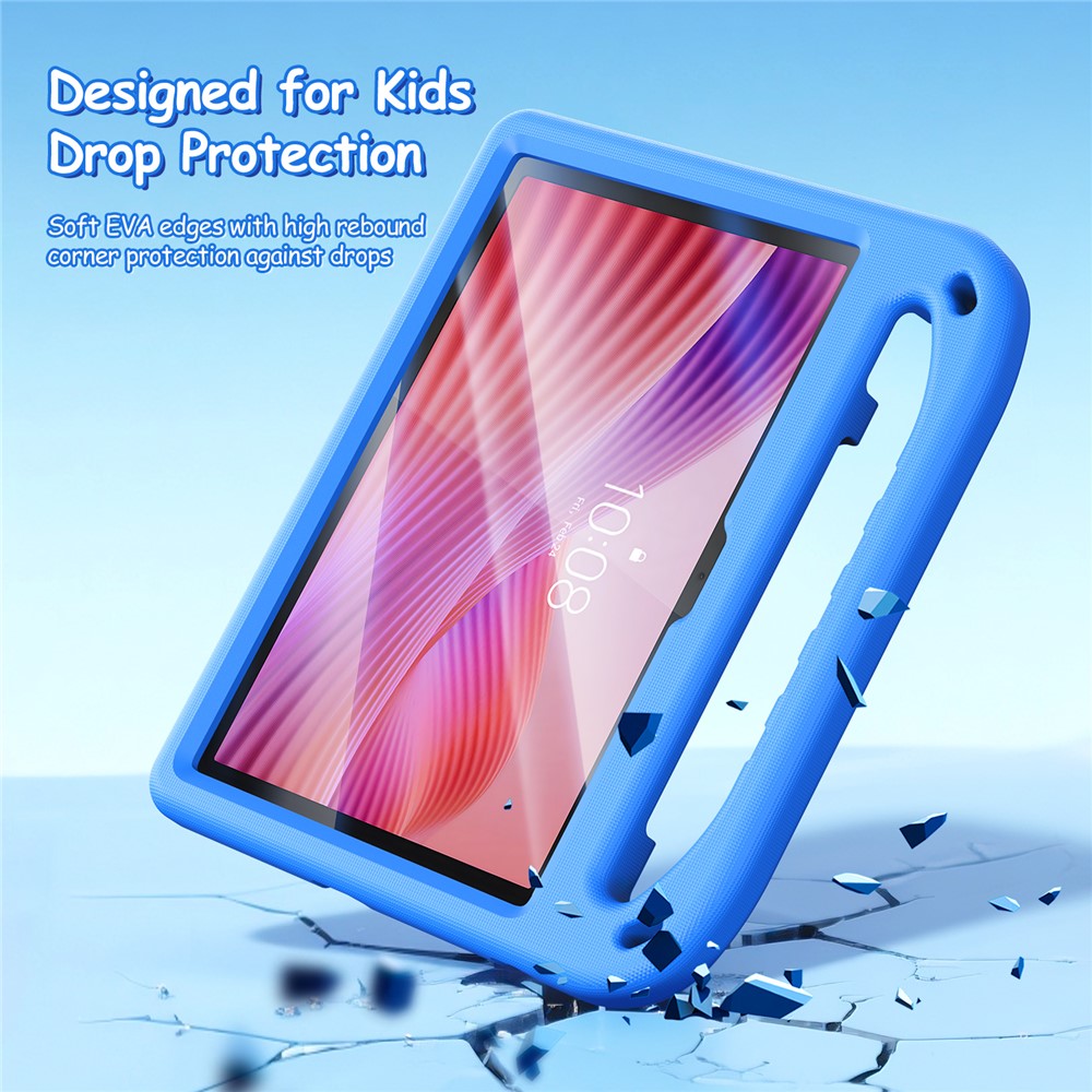 For Lenovo Tab 10.1 (2025) / Lenovo Tab K10 (2nd Gen) Tablet Case with Kickstand DUX DUCIS Puff Series EVA Kids Shockproof Cover - Blue