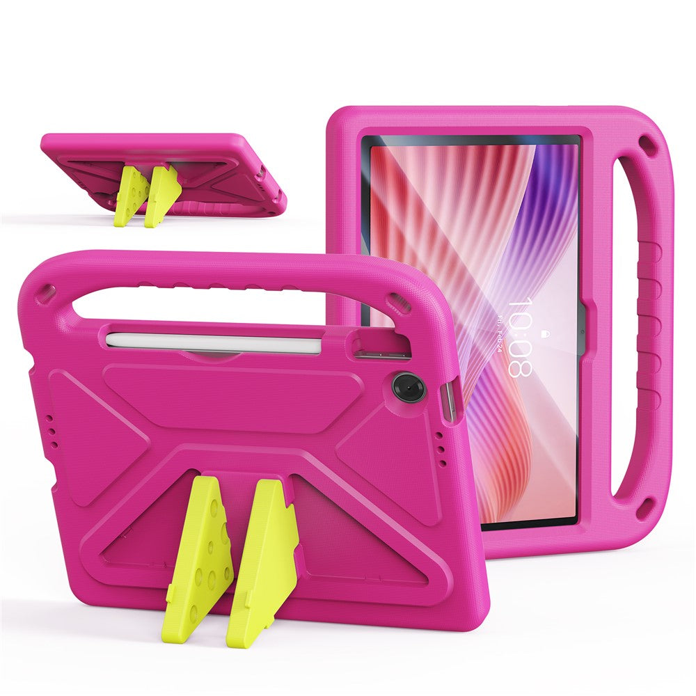 For Lenovo Tab 10.1 (2025) / Lenovo Tab K10 (2nd Gen) Tablet Case with Kickstand DUX DUCIS Puff Series EVA Kids Shockproof Cover - Pink