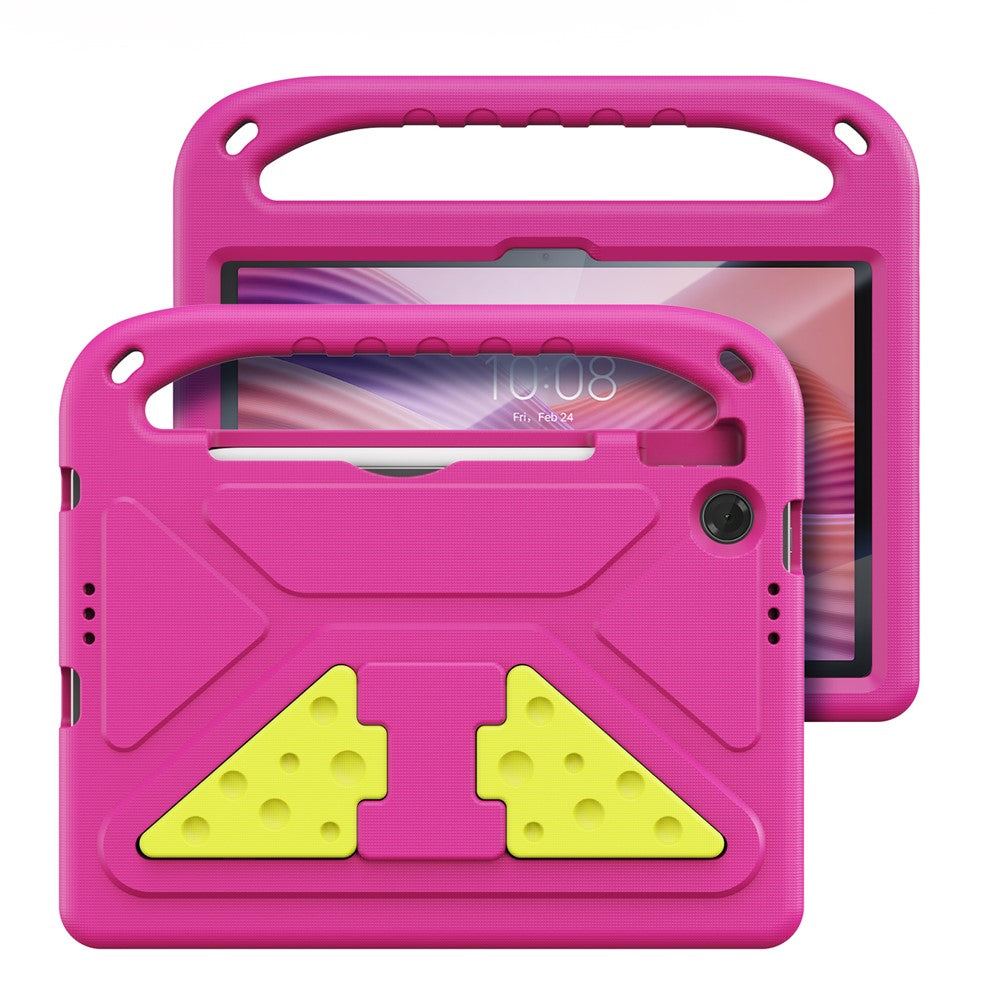 For Lenovo Tab 10.1 (2025) / Lenovo Tab K10 (2nd Gen) Tablet Case with Kickstand DUX DUCIS Puff Series EVA Kids Shockproof Cover - Pink