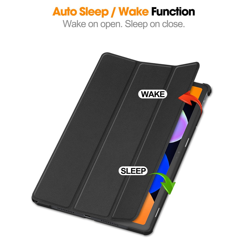 For Lenovo Idea Tab (TB336ZU / TB336FU) / Xiaoxin Pad 11 2025 Case Anti-Drop Leather Stand Tablet Cover - Black