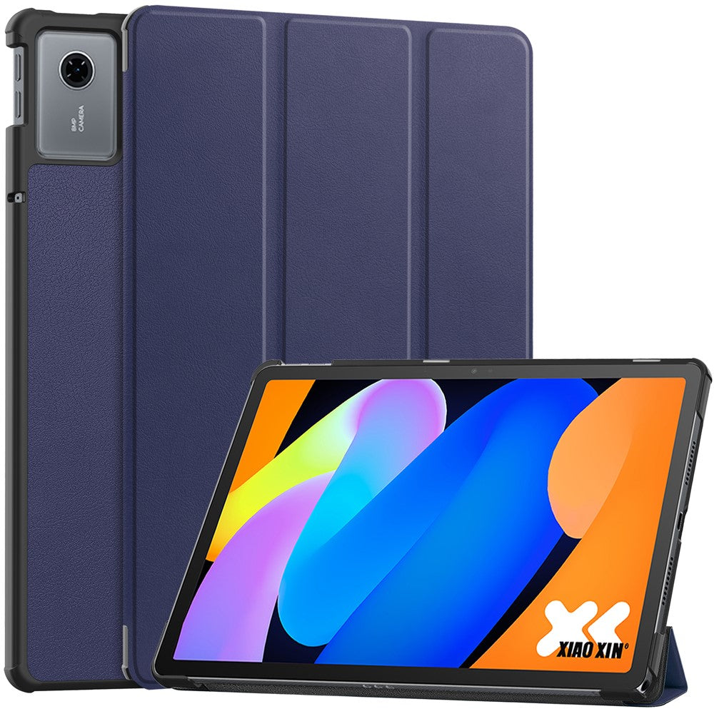 For Lenovo Idea Tab (TB336ZU / TB336FU) / Xiaoxin Pad 11 2025 Case Anti-Drop Leather Stand Tablet Cover - Blue