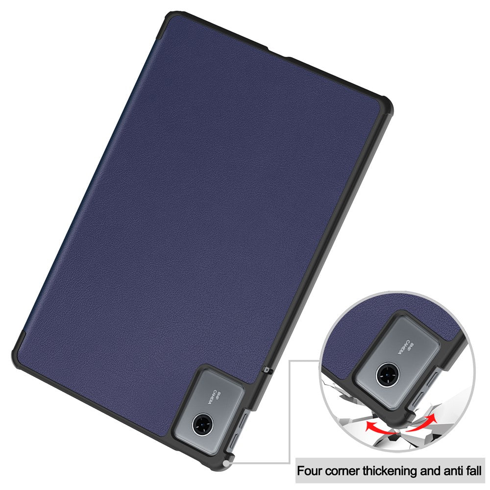 For Lenovo Idea Tab (TB336ZU / TB336FU) / Xiaoxin Pad 11 2025 Case Anti-Drop Leather Stand Tablet Cover - Blue