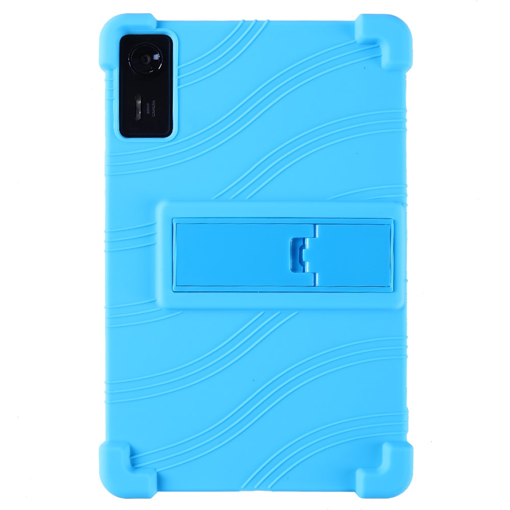For Lenovo Legion Y700 (2025) Silicone Case with Kickstand Rugged Protective Cover - Baby Blue