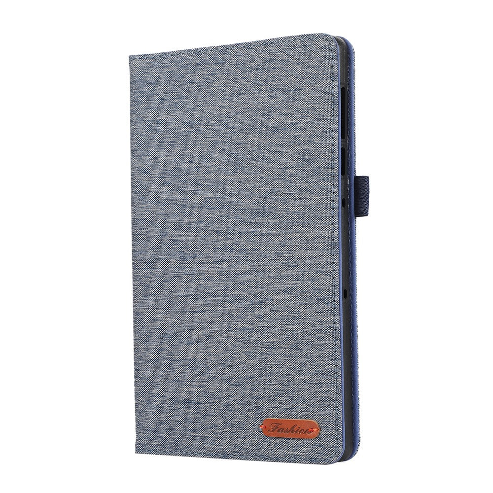 For Lenovo Legion Y700 Gen 4 Case with Stand Card Holder Cloth Texture Leather Tablet Cover - Blue