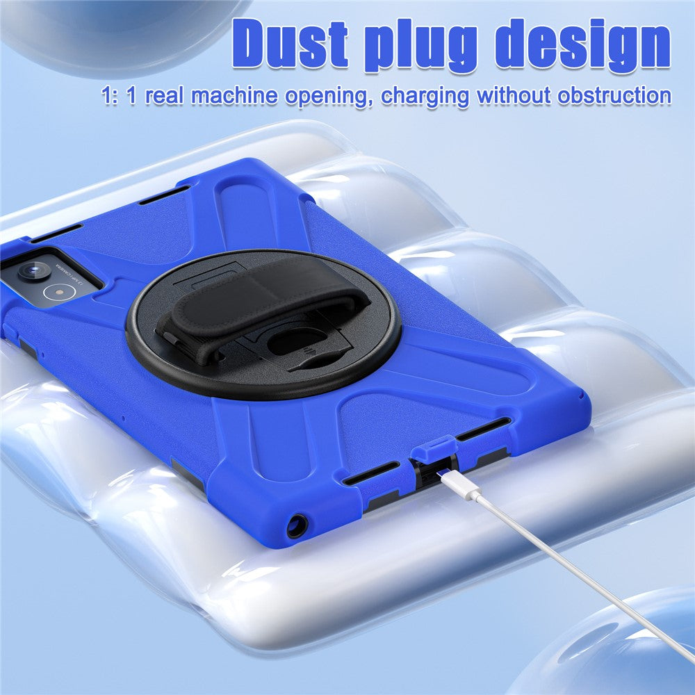 For Lenovo Tab K11 Plus / Zhaoyang K11 B352FU, TB230XC Case Kickstand PC + Silicone Tablet Cover - Blue