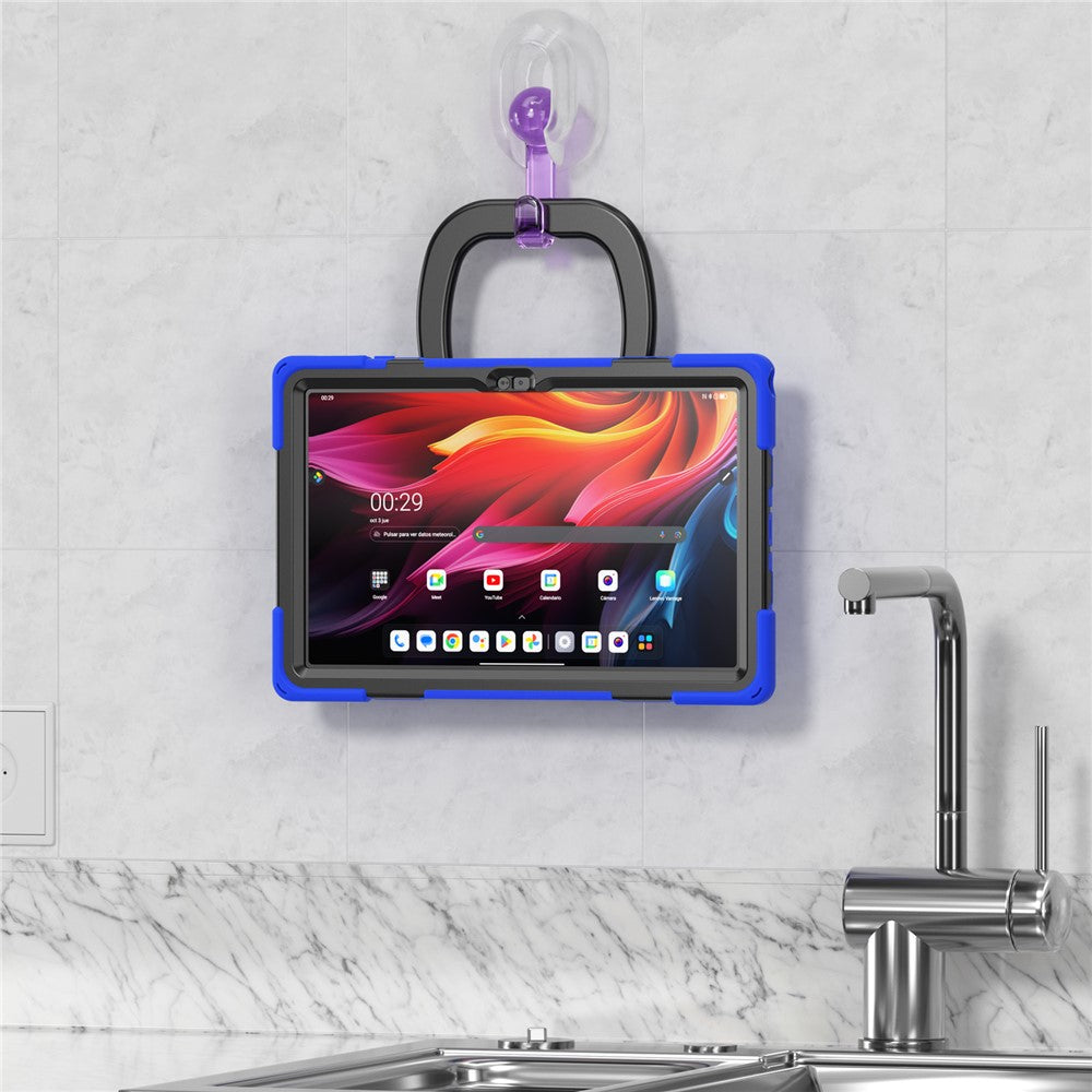 For Lenovo Tab K11 Plus / Zhaoyang K11 B352FU, TB230XC Case TPU + PC + Silicone Tablet Cover Kickstand - Blue