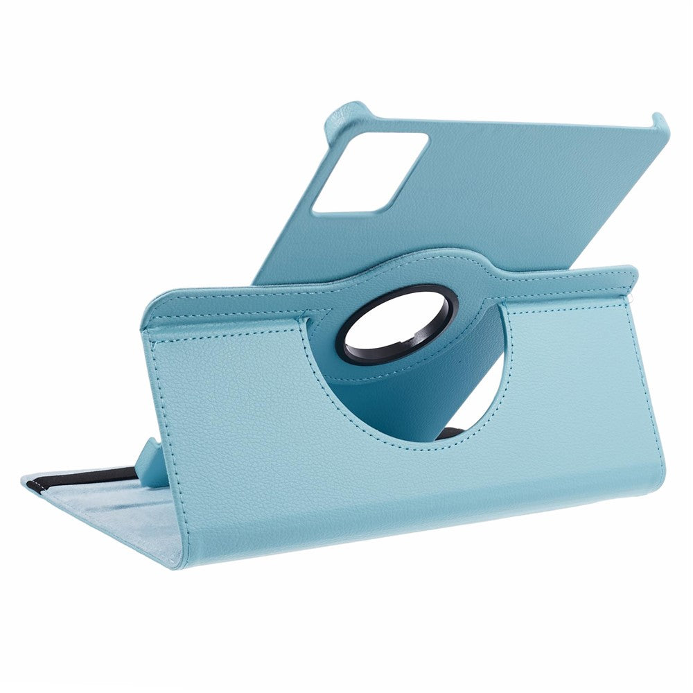 For Lenovo Idea Tab TB336ZU, TB336FU / Xiaoxin Pad 11 2025 Case Rotating Stand PU Leather + PC Tablet Cover with Elastic Band - Baby Blue