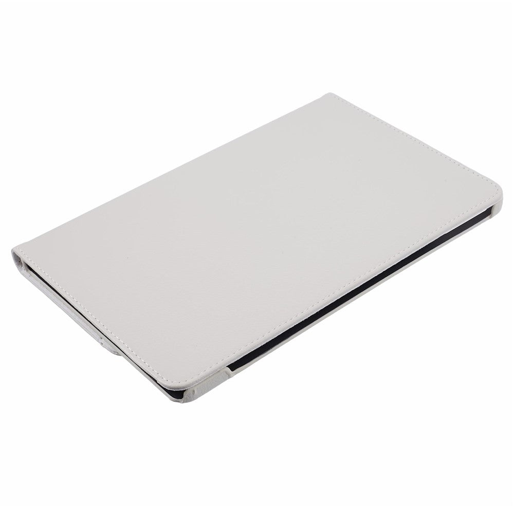 For Lenovo Idea Tab TB336ZU, TB336FU / Xiaoxin Pad 11 2025 Case Rotating Stand PU Leather + PC Tablet Cover with Elastic Band - White