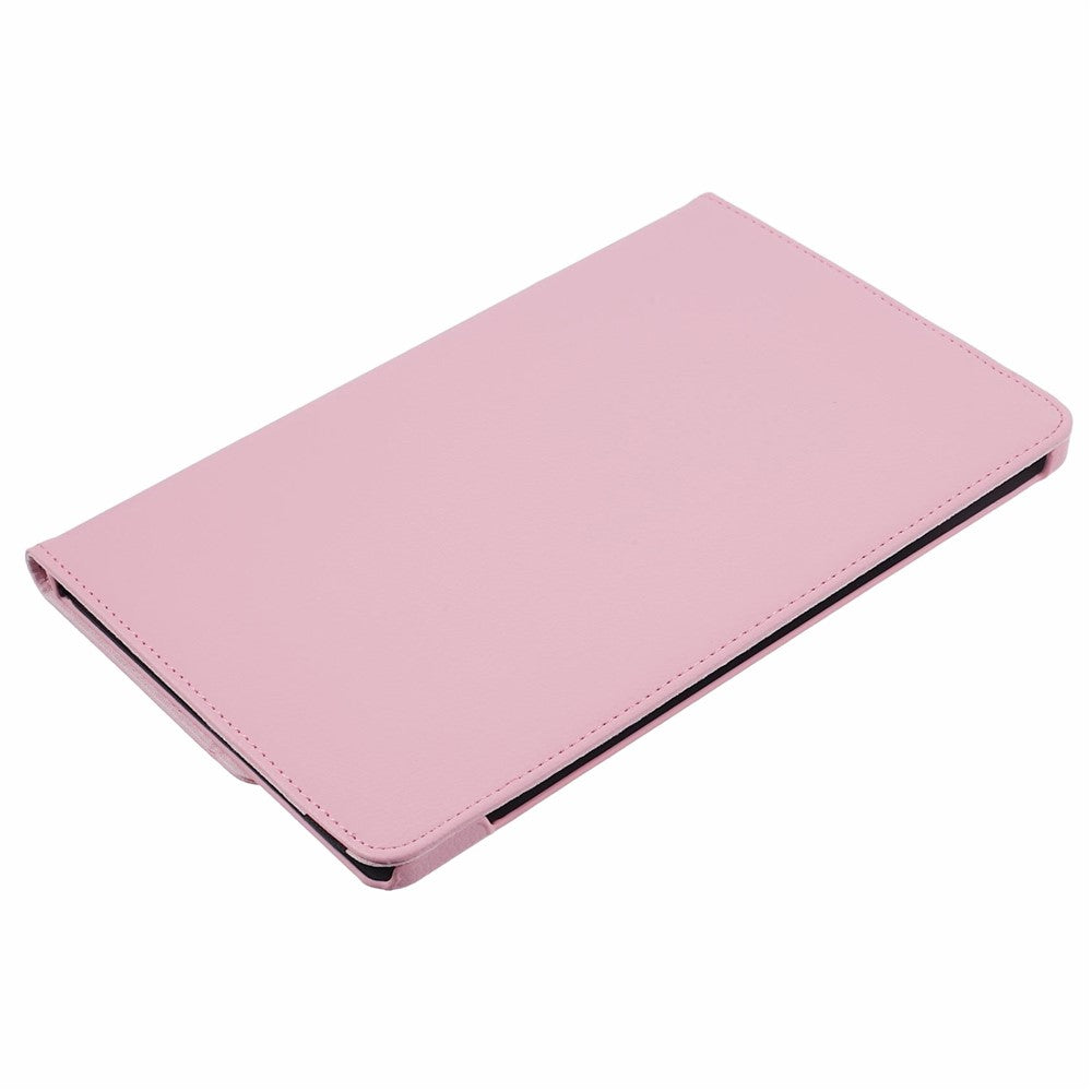 For Lenovo Idea Tab TB336ZU, TB336FU / Xiaoxin Pad 11 2025 Case Rotating Stand PU Leather + PC Tablet Cover with Elastic Band - Pink