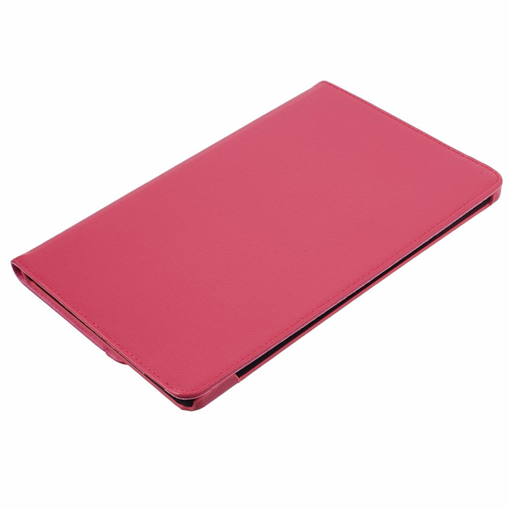 For Lenovo Idea Tab TB336ZU, TB336FU / Xiaoxin Pad 11 2025 Case Rotating Stand PU Leather + PC Tablet Cover with Elastic Band - Rose