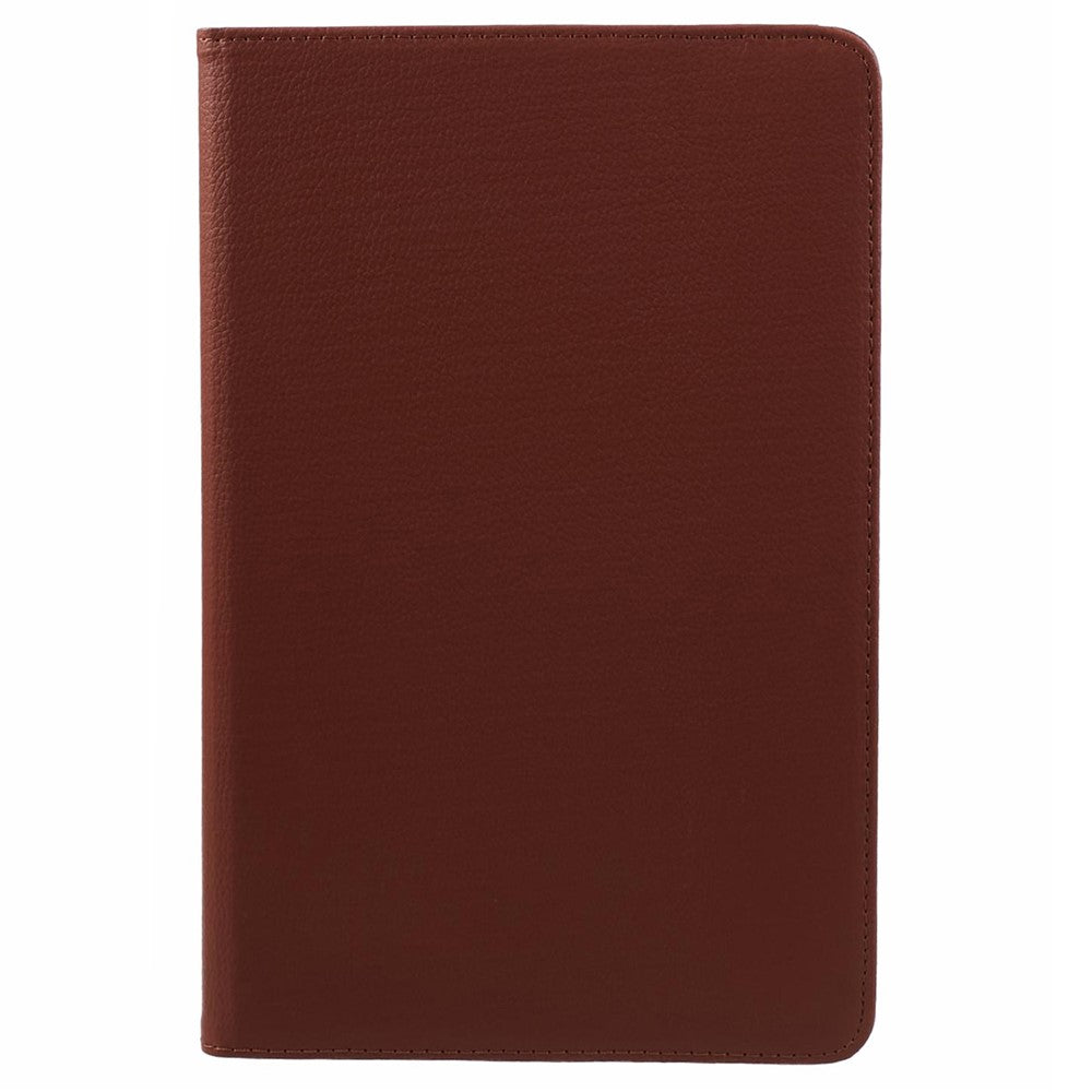 For Lenovo Idea Tab TB336ZU, TB336FU / Xiaoxin Pad 11 2025 Case Rotating Stand PU Leather + PC Tablet Cover with Elastic Band - Brown