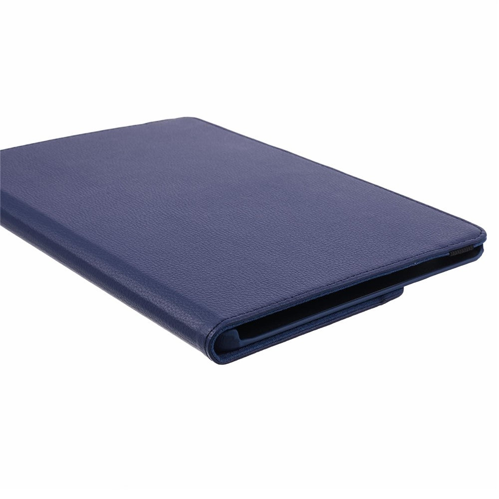 For Lenovo Idea Tab TB336ZU, TB336FU / Xiaoxin Pad 11 2025 Case Rotating Stand PU Leather + PC Tablet Cover with Elastic Band - Dark Blue