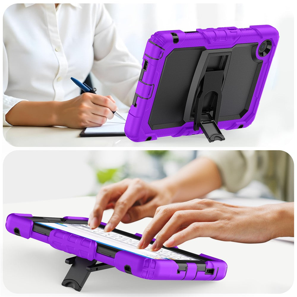 For Lenovo Tab K9 Case Kickstand PC + Silicone Shockproof Tablet Cover - Purple