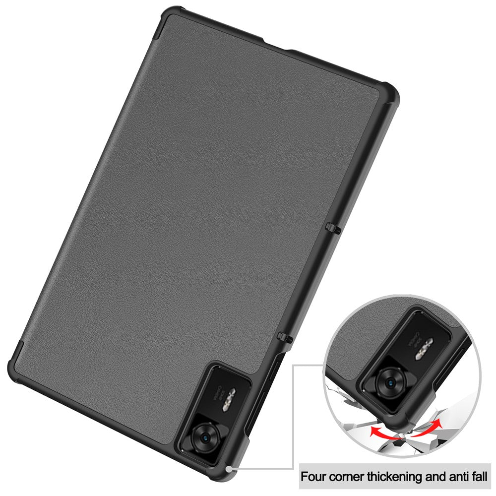 For Lenovo Legion Y700 Gen 4 Case Anti-Drop Leather Stand Tablet Cover - Grey