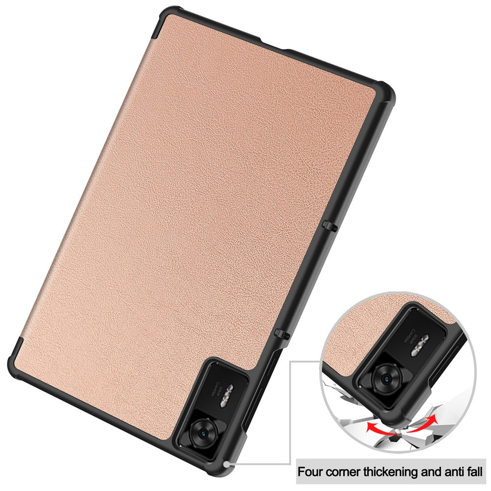 For Lenovo Legion Y700 Gen 4 Case Anti-Drop Leather Stand Tablet Cover - Rose Gold