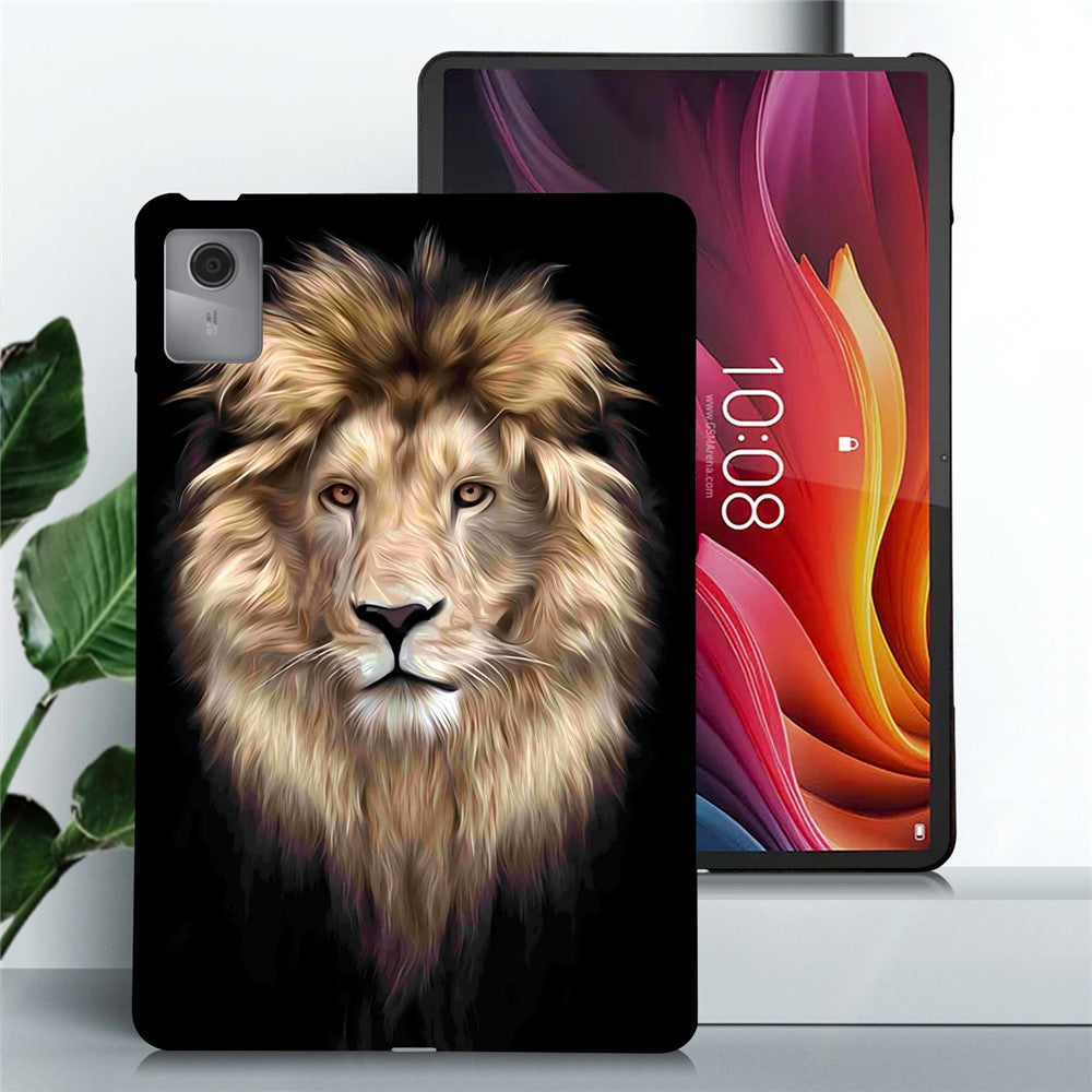For Lenovo Idea Tab (TB336ZU / TB336FU) / Xiaoxin Pad 11 2025 TPU Case Pattern Printing Slim Tablet Protective Cover - Lion