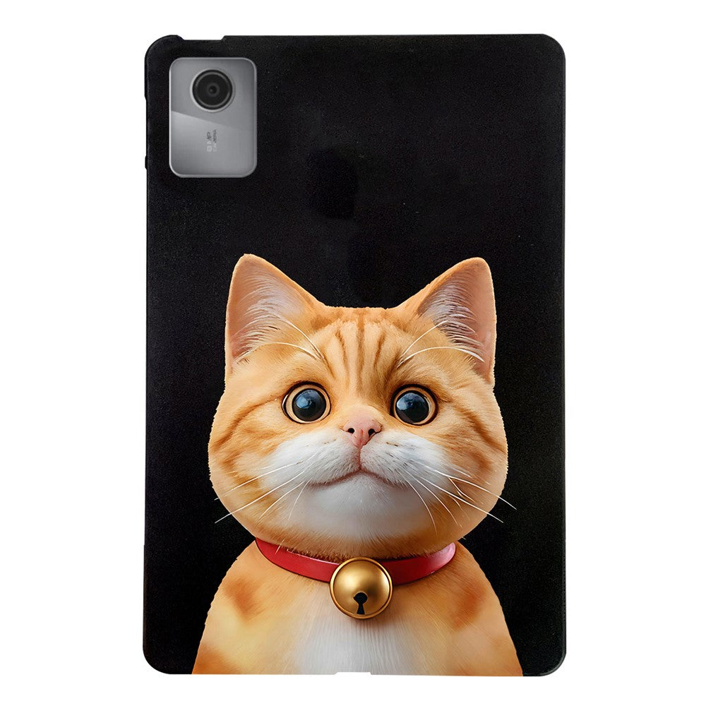 For Lenovo Idea Tab (TB336ZU / TB336FU) / Xiaoxin Pad 11 2025 Case Pattern Printing Slim TPU Tablet Protective Cover - Shorthair Cat