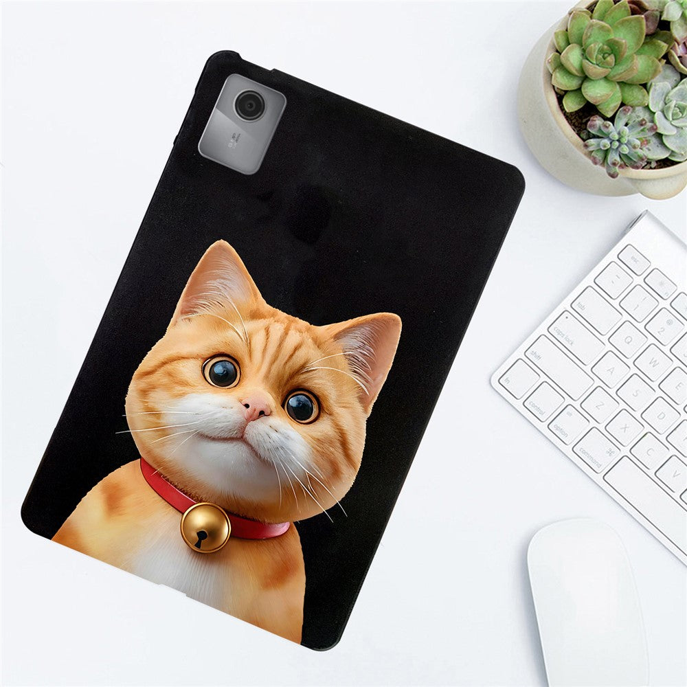 For Lenovo Idea Tab (TB336ZU / TB336FU) / Xiaoxin Pad 11 2025 Case Pattern Printing Slim TPU Tablet Protective Cover - Shorthair Cat