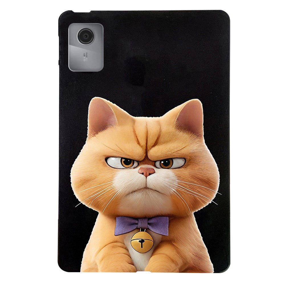 For Lenovo Idea Tab (TB336ZU / TB336FU) / Xiaoxin Pad 11 2025 Case Pattern Printing Slim TPU Tablet Protective Cover - Garfield Cat