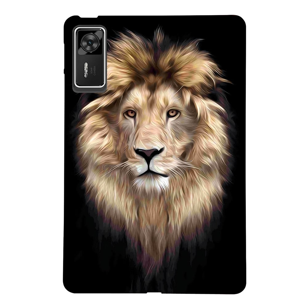 For Lenovo Legion Y700 Gen 4 TPU Case Pattern Printing Slim Tablet Protective Cover - Lion