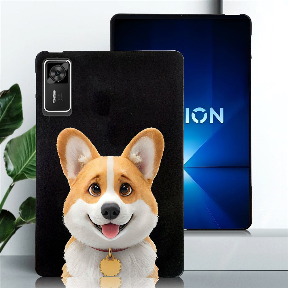 For Lenovo Legion Y700 Gen 4 Case Pattern Printing Slim TPU Tablet Protective Cover - Corgi