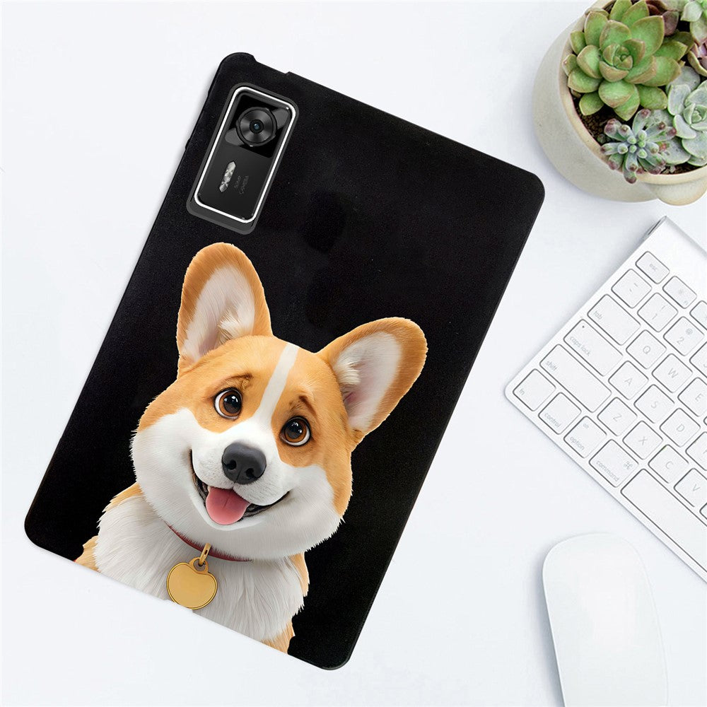 For Lenovo Legion Y700 Gen 4 Case Pattern Printing Slim TPU Tablet Protective Cover - Corgi