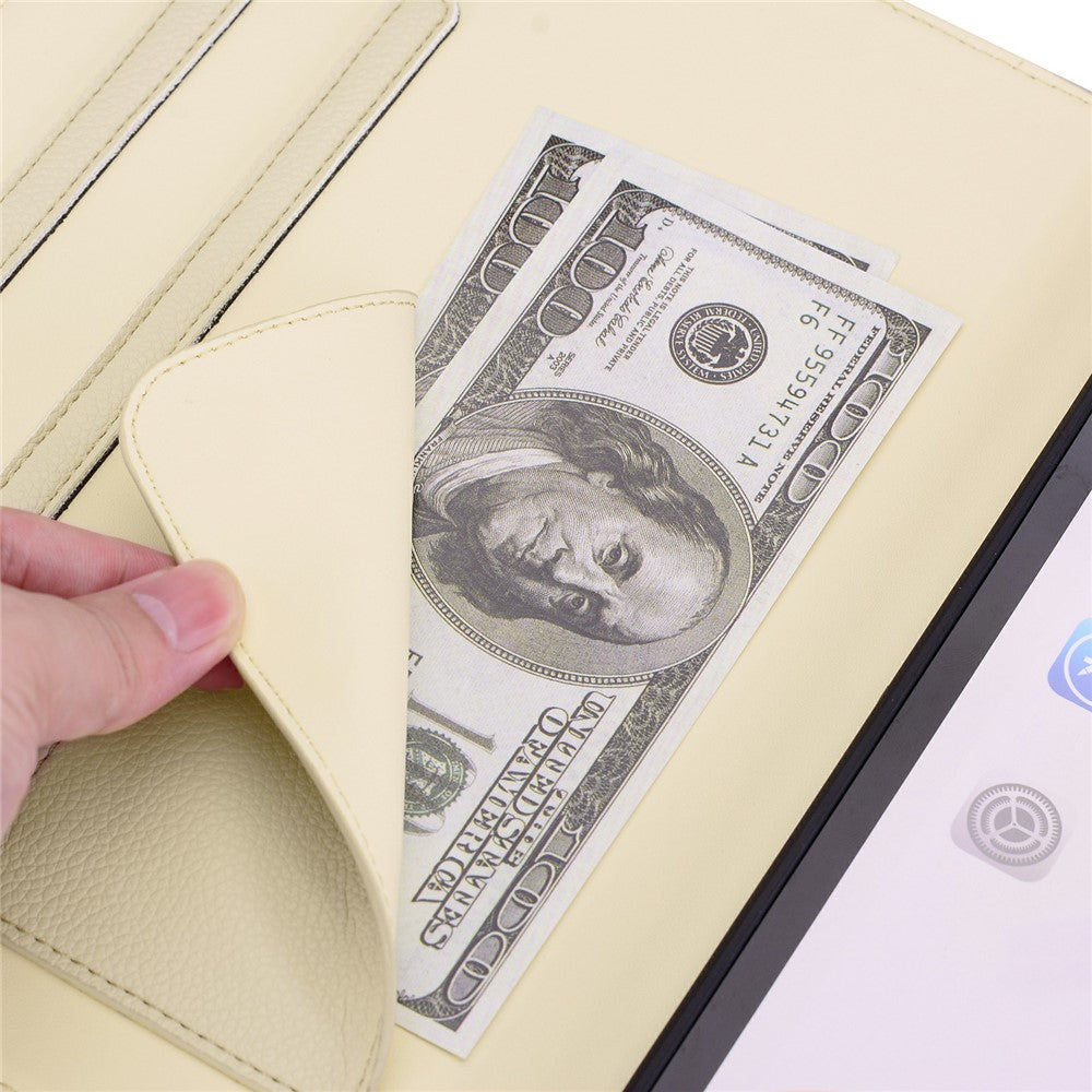 Wallet Case for Lenovo Xiaoxin Pad 2025 / Tab K11 Gen 2 / M11 Leather Stand Table Cover with Stylus Holder, 3D Effect Cat Pattern - Apricot