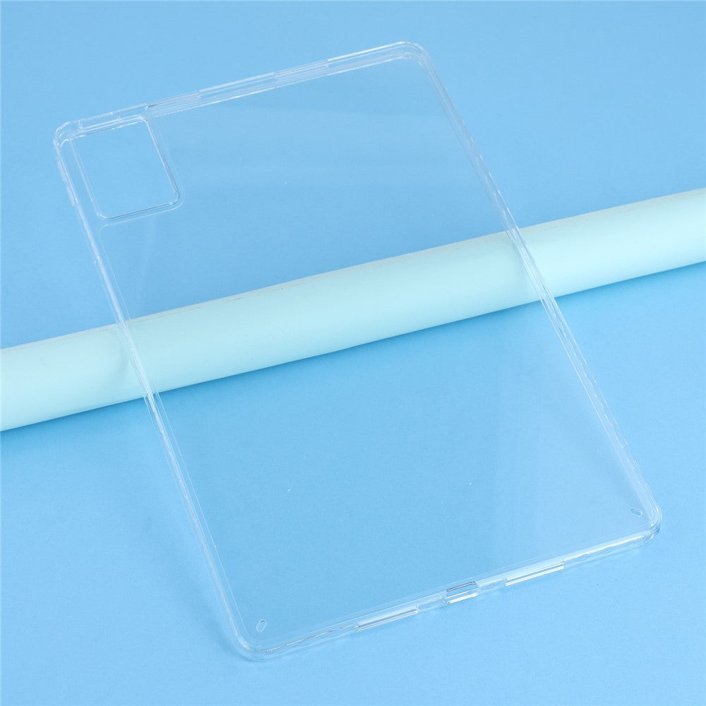 For Lenovo Xiaoxin Pad 11 2025 / Idea Tab Case Flexible TPU + Acrylic Tablet Shockproof Protective Cover - Transparent