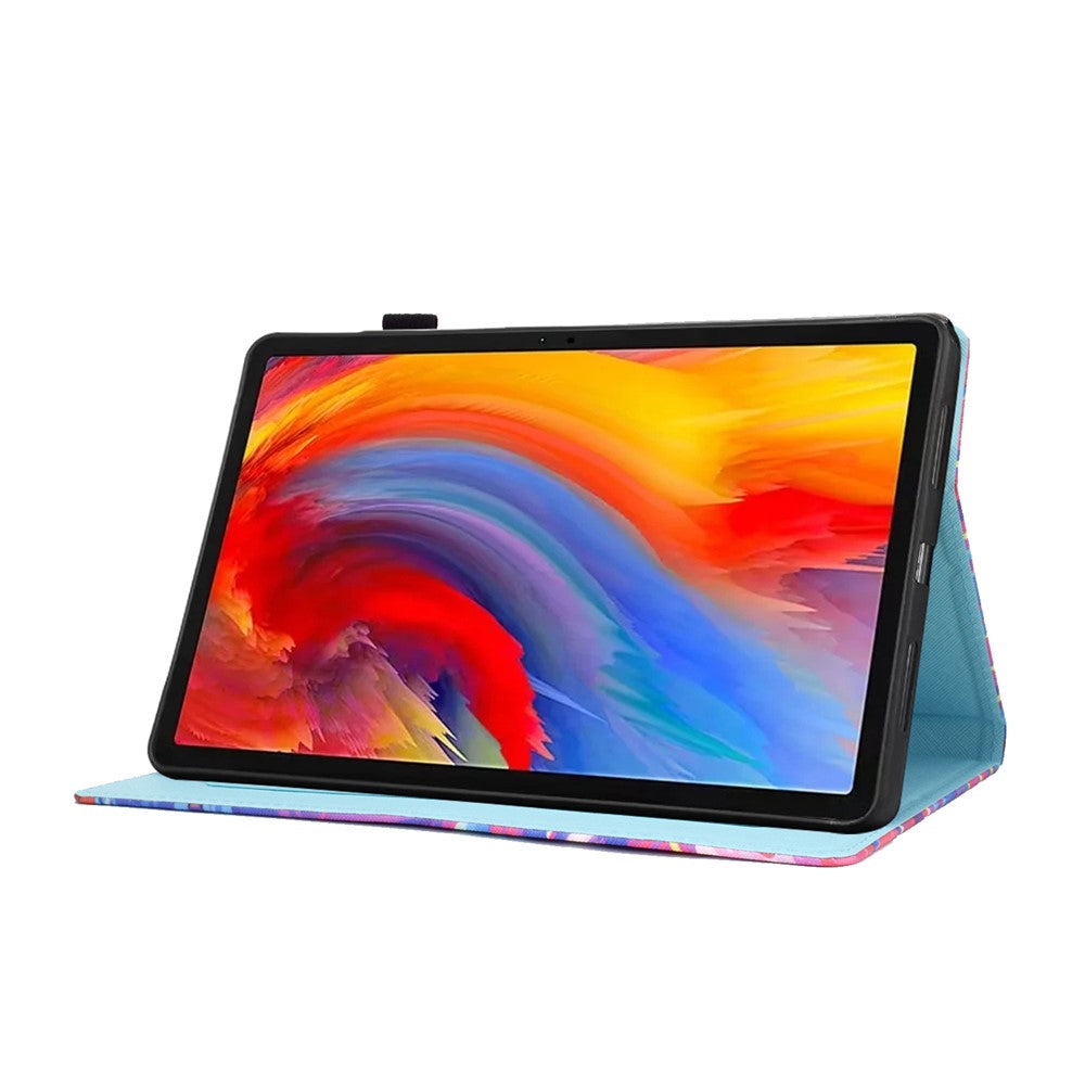 For Lenovo Xiaoxin Pad 11 2025 Case Pattern Printing Leather Tablet Cover with Card Holder - Fox