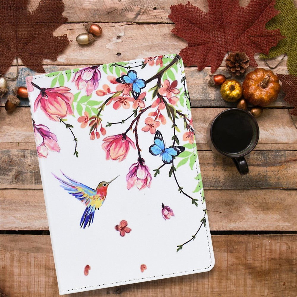 For Lenovo Xiaoxin Pad 11 2025 Case Pattern Printing Leather Tablet Cover with Card Holder - Flowers and Birds