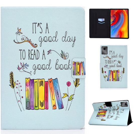 For Lenovo Xiaoxin Pad 11 2025 Case Stand Pattern Printed Leather Cover - Colorful Book