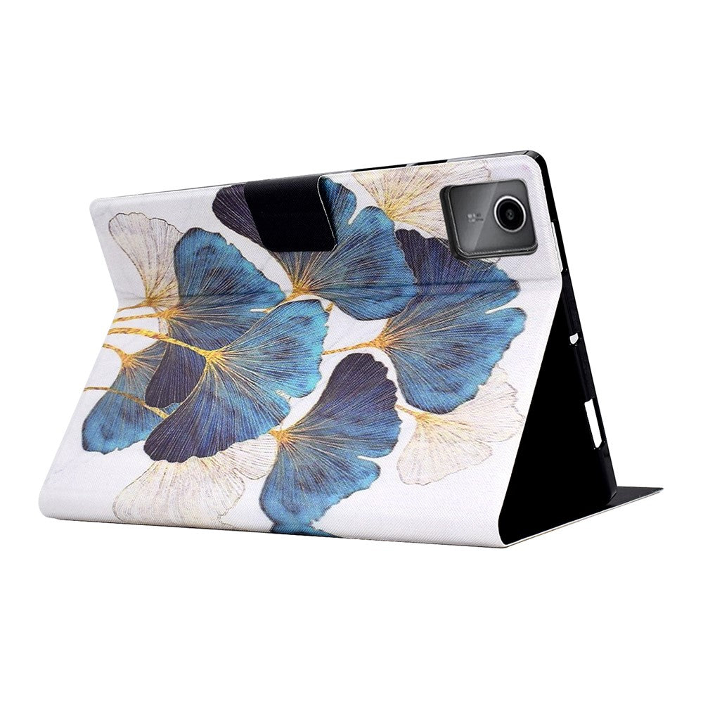 For Lenovo Xiaoxin Pad 11 2025 Case Stand Pattern Printed Leather Cover - Leaves