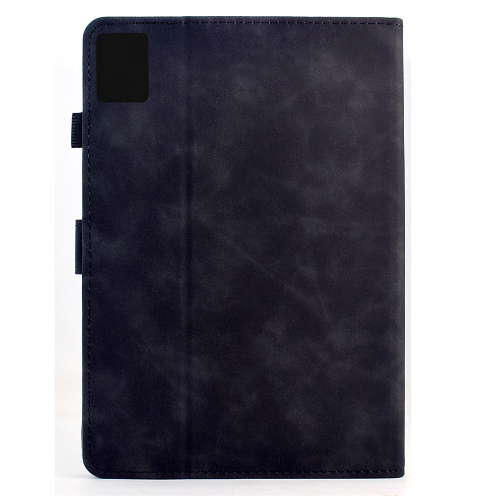 For Lenovo Xiaoxin Pad 11 2025 Case Mandala Imprinted Leather Tablet Cover with Card Slots - Black