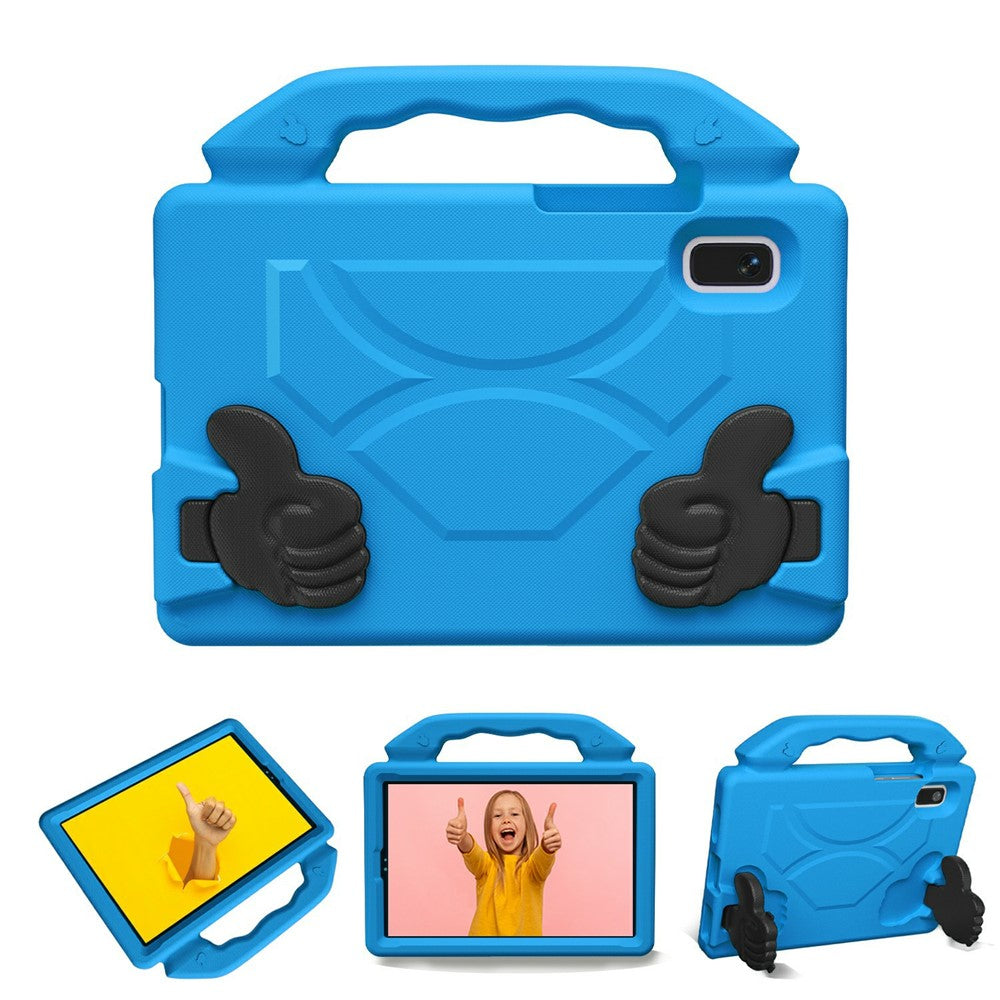 For Lenovo Tab M9 Case Ultra-Soft EVA Thumb Kickstand Tablet Cover - Blue