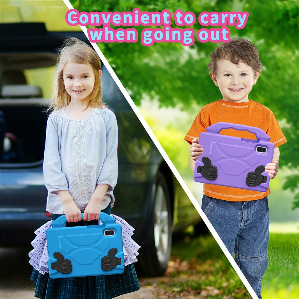 For Lenovo Tab M9 Case Ultra-Soft EVA Thumb Kickstand Tablet Cover - Blue