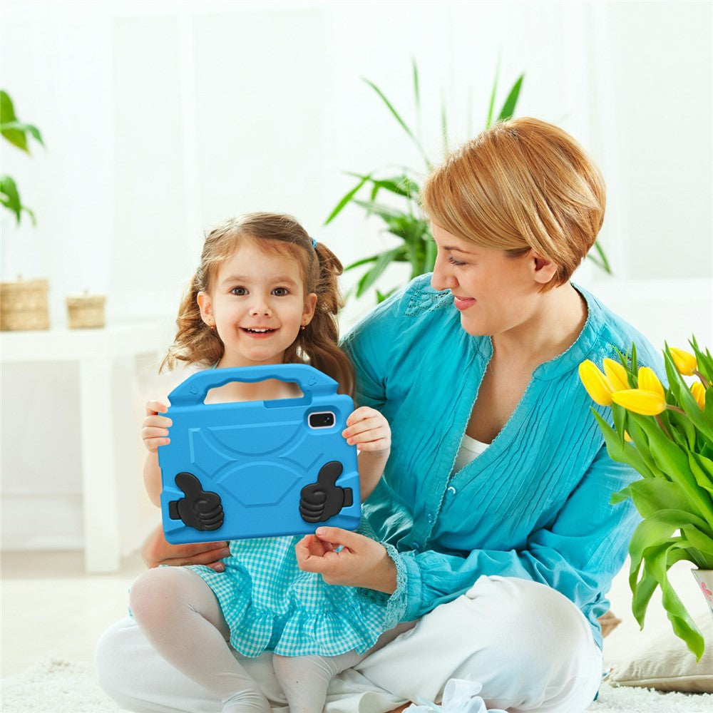 For Lenovo Tab M9 Case Ultra-Soft EVA Thumb Kickstand Tablet Cover - Blue