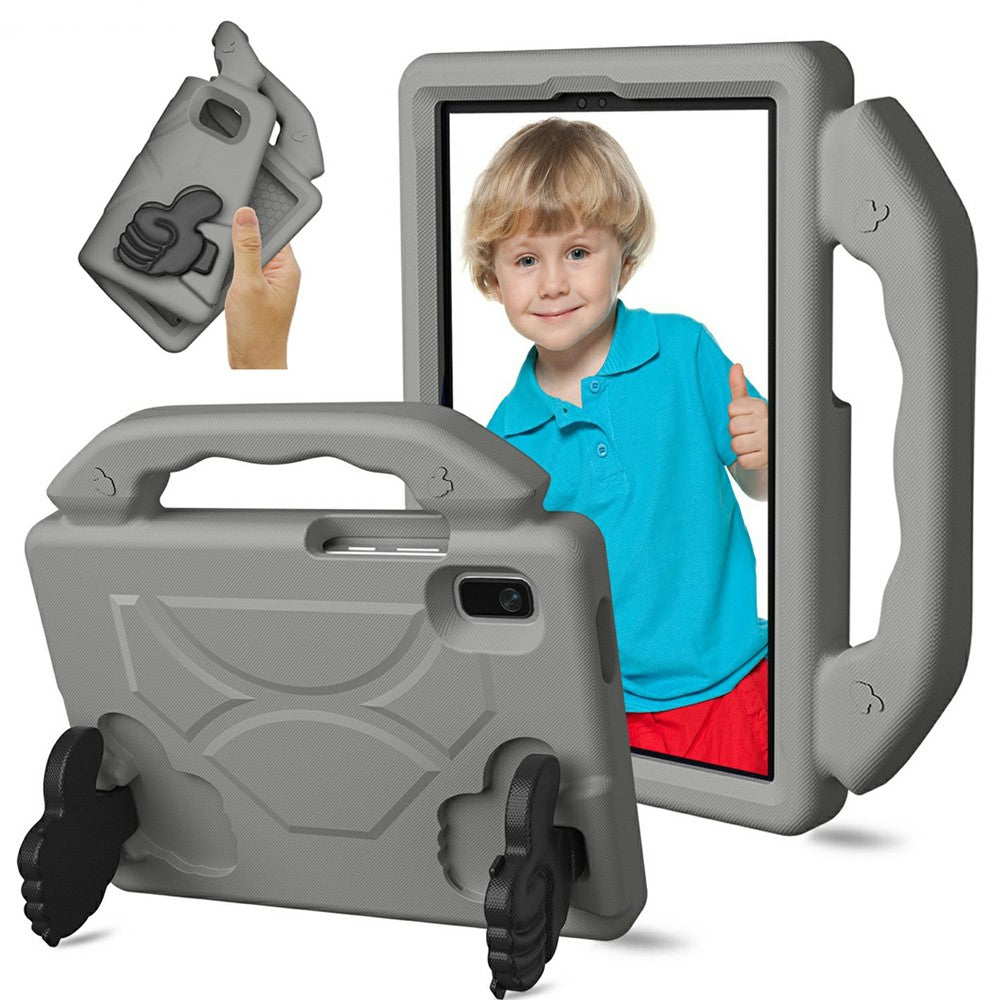 For Lenovo Tab M9 Case Ultra-Soft EVA Thumb Kickstand Tablet Cover - Grey