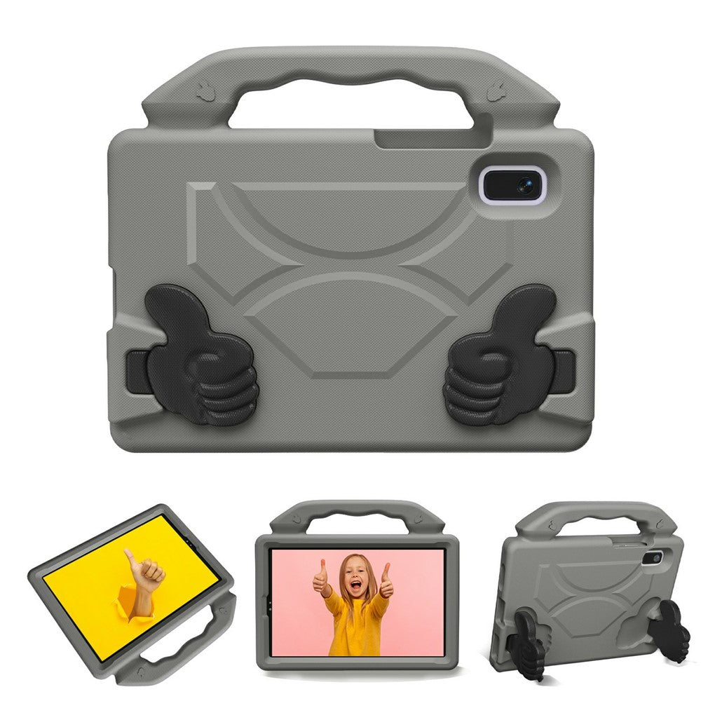 For Lenovo Tab M9 Case Ultra-Soft EVA Thumb Kickstand Tablet Cover - Grey