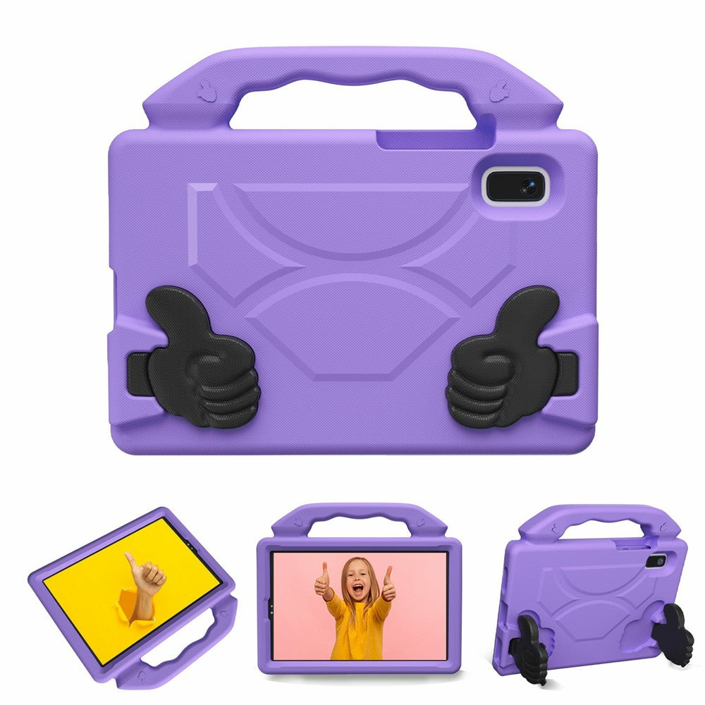 For Lenovo Tab M9 Case Ultra-Soft EVA Thumb Kickstand Tablet Cover - Purple