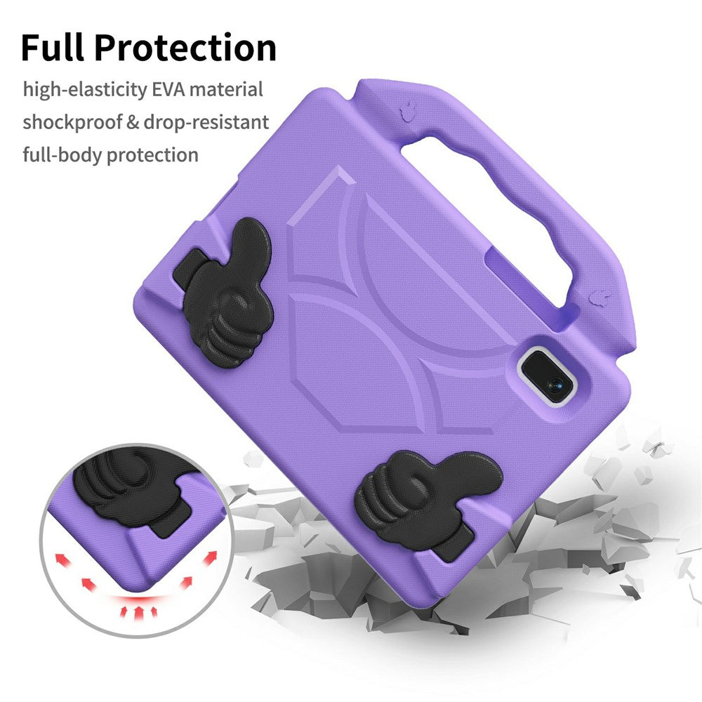 For Lenovo Tab M9 Case Ultra-Soft EVA Thumb Kickstand Tablet Cover - Purple