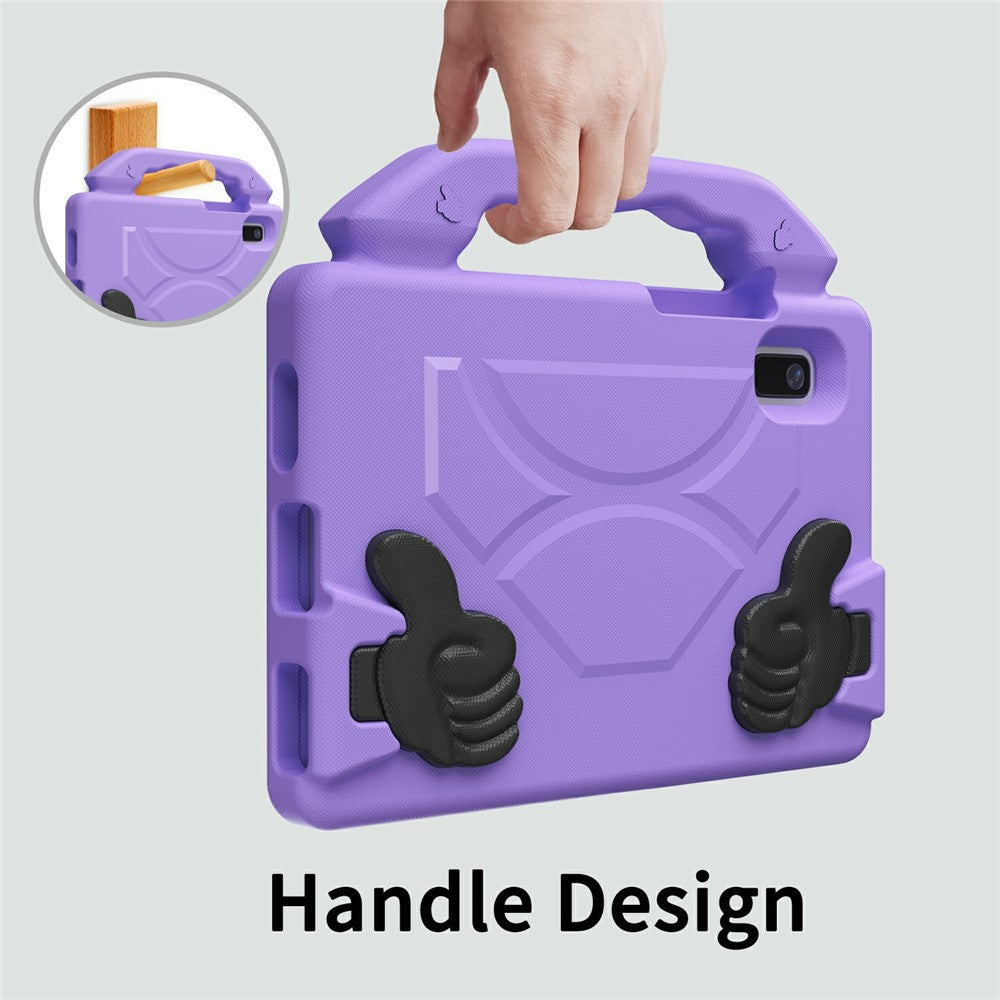 For Lenovo Tab M9 Case Ultra-Soft EVA Thumb Kickstand Tablet Cover - Purple
