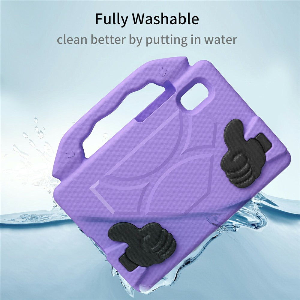 For Lenovo Tab M9 Case Ultra-Soft EVA Thumb Kickstand Tablet Cover - Purple