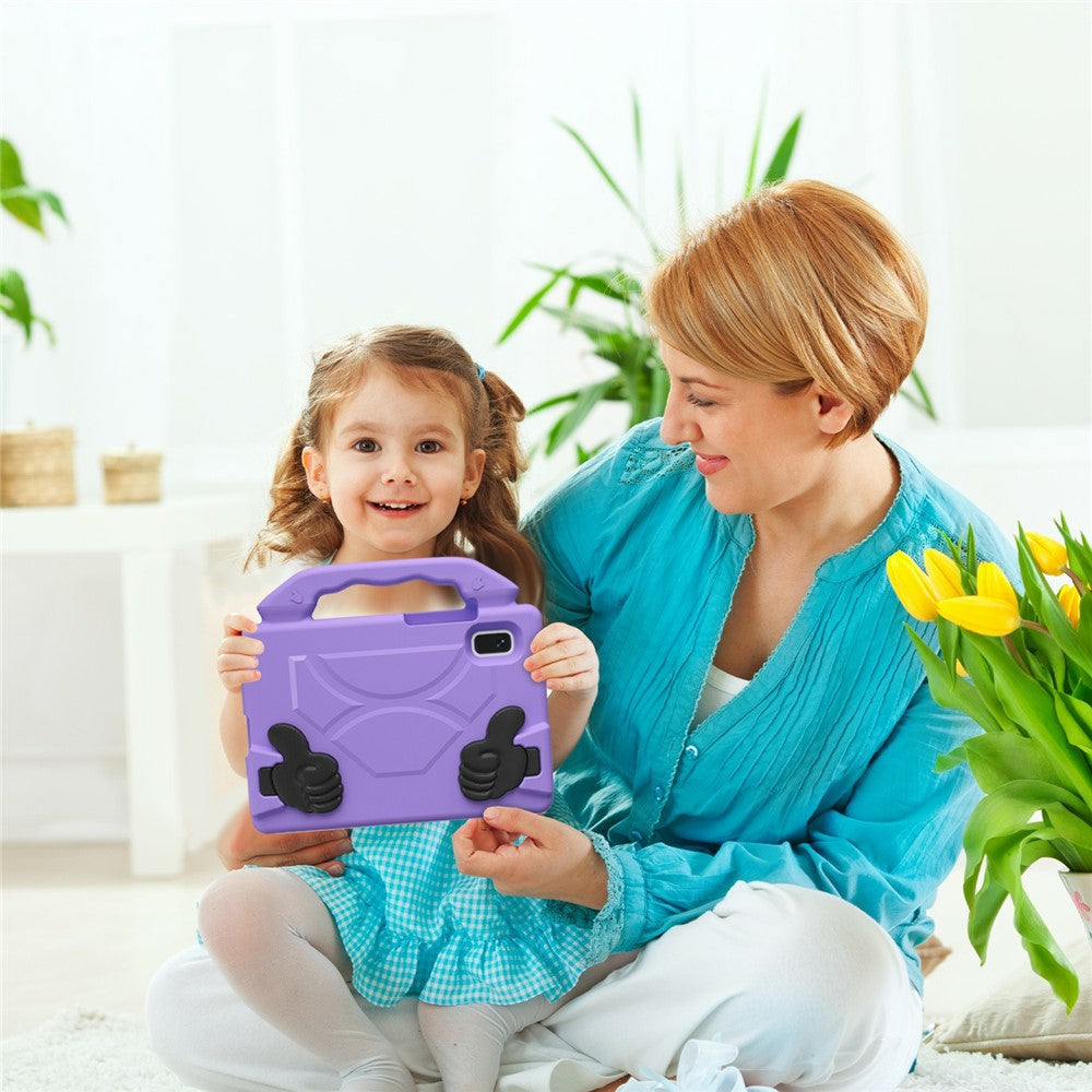 For Lenovo Tab M9 Case Ultra-Soft EVA Thumb Kickstand Tablet Cover - Purple