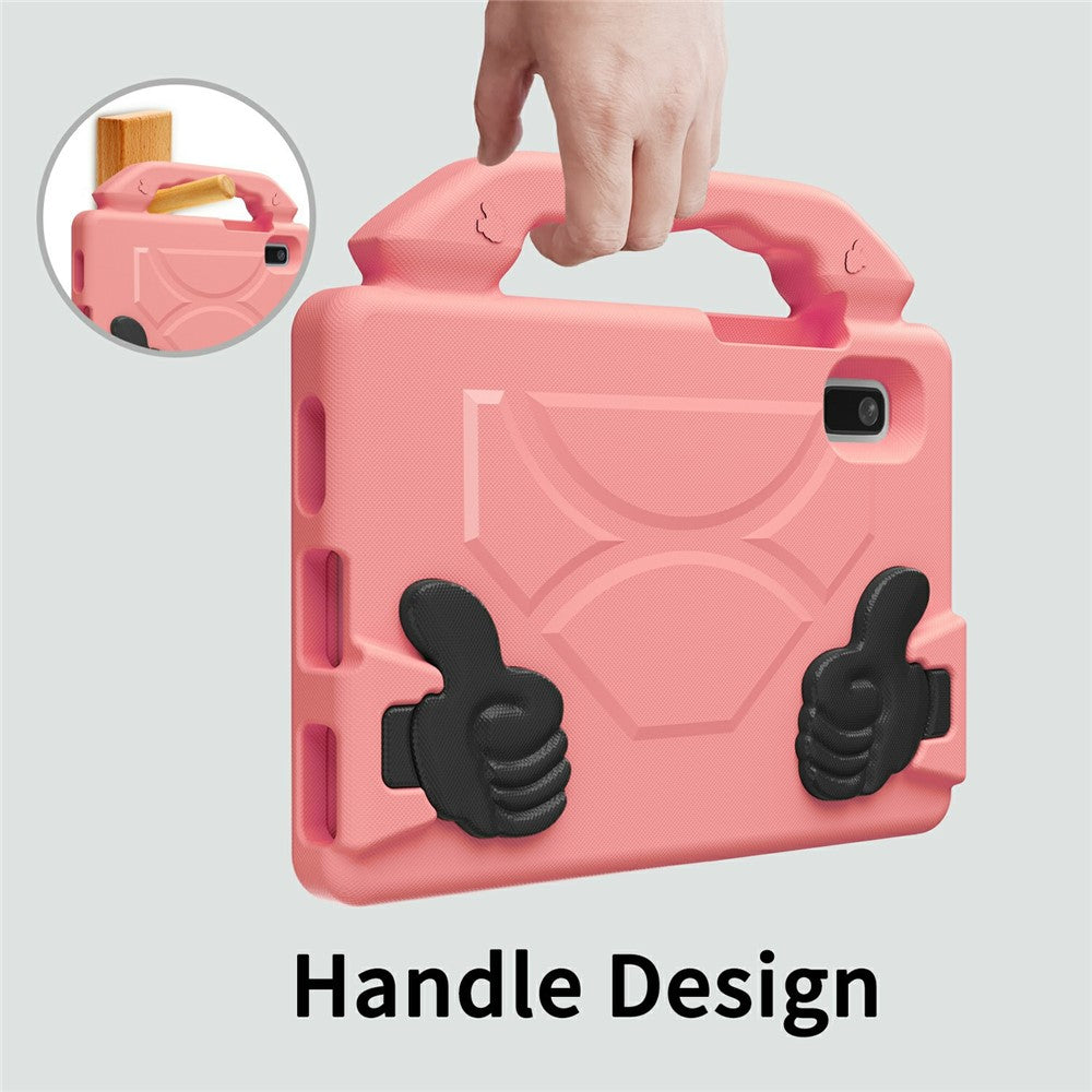 For Lenovo Tab M9 Case Ultra-Soft EVA Thumb Kickstand Tablet Cover - Deep Pink