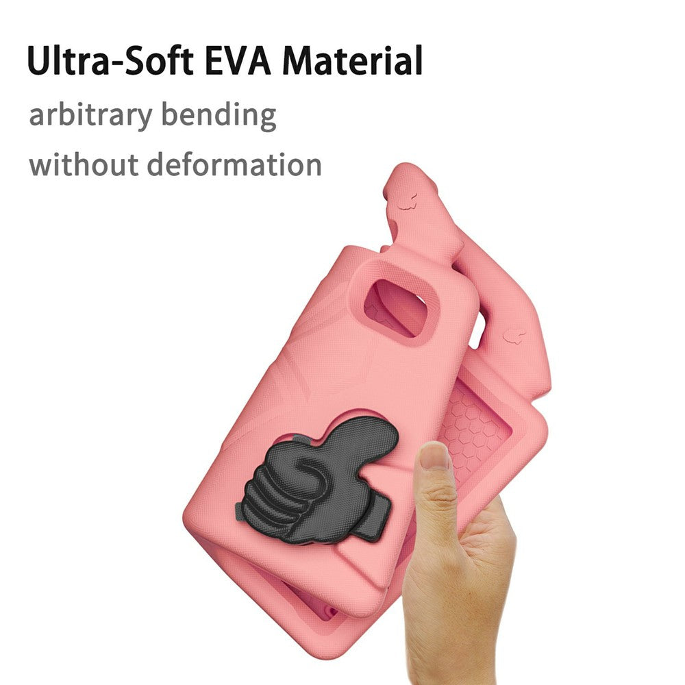 For Lenovo Tab M9 Case Ultra-Soft EVA Thumb Kickstand Tablet Cover - Deep Pink