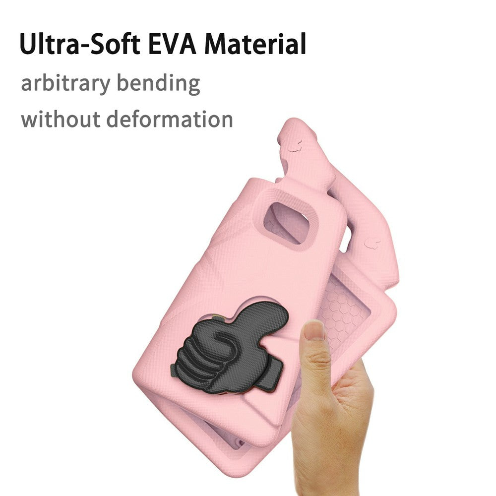 For Lenovo Tab M9 Case Ultra-Soft EVA Thumb Kickstand Tablet Cover - Pink