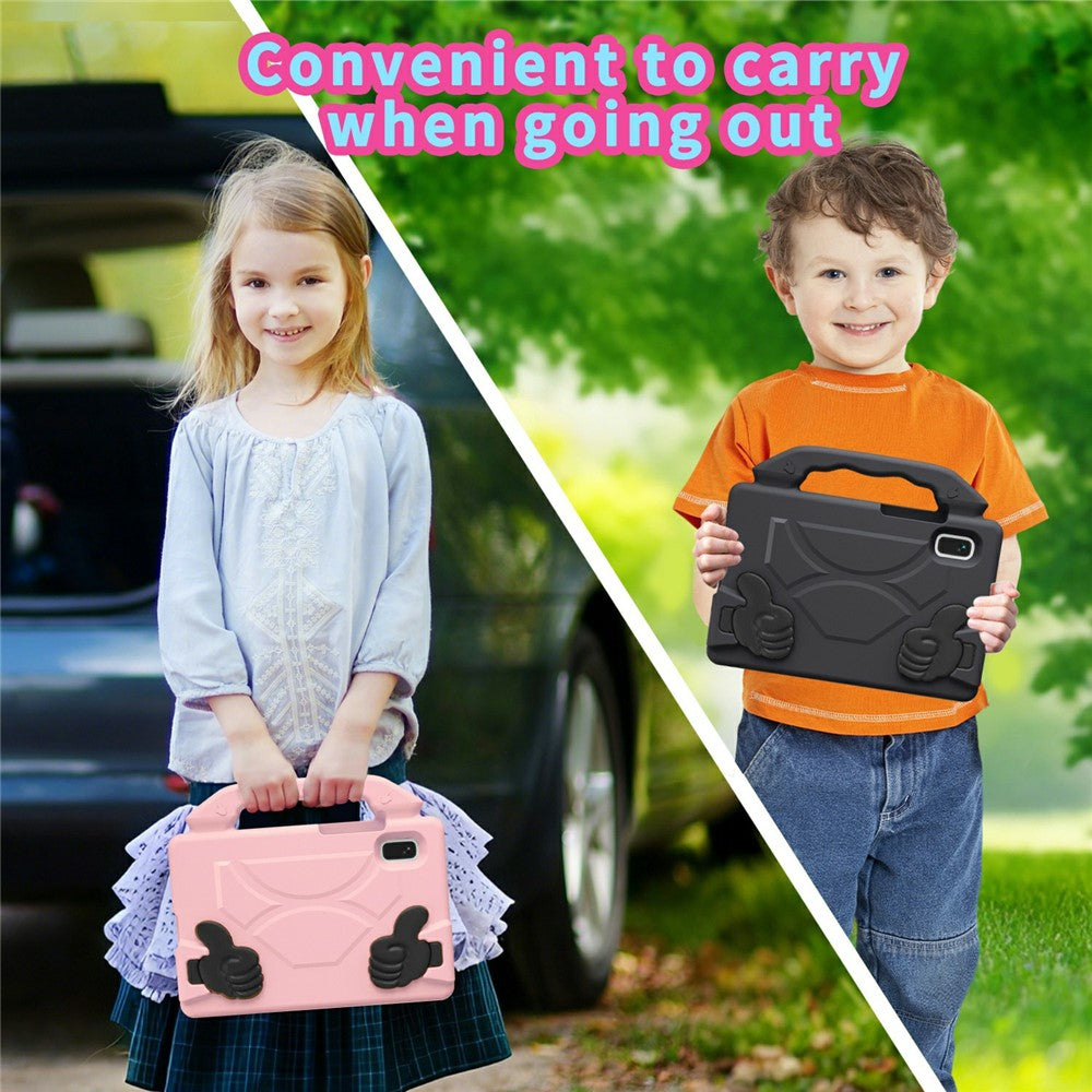 For Lenovo Tab M9 Case Ultra-Soft EVA Thumb Kickstand Tablet Cover - Pink