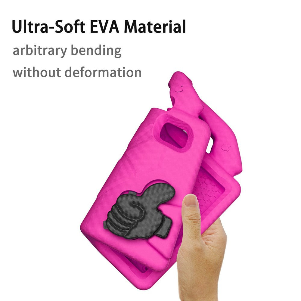 For Lenovo Tab M9 Case Ultra-Soft EVA Thumb Kickstand Tablet Cover - Rose
