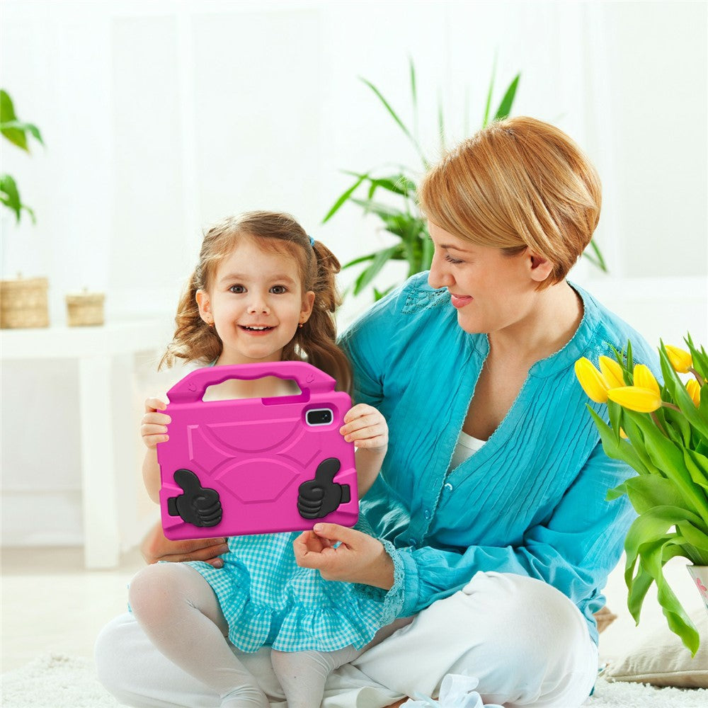 For Lenovo Tab M9 Case Ultra-Soft EVA Thumb Kickstand Tablet Cover - Rose